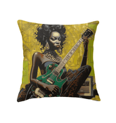 Guitar is My Best Friend Indoor Pillow Towel - Side View
